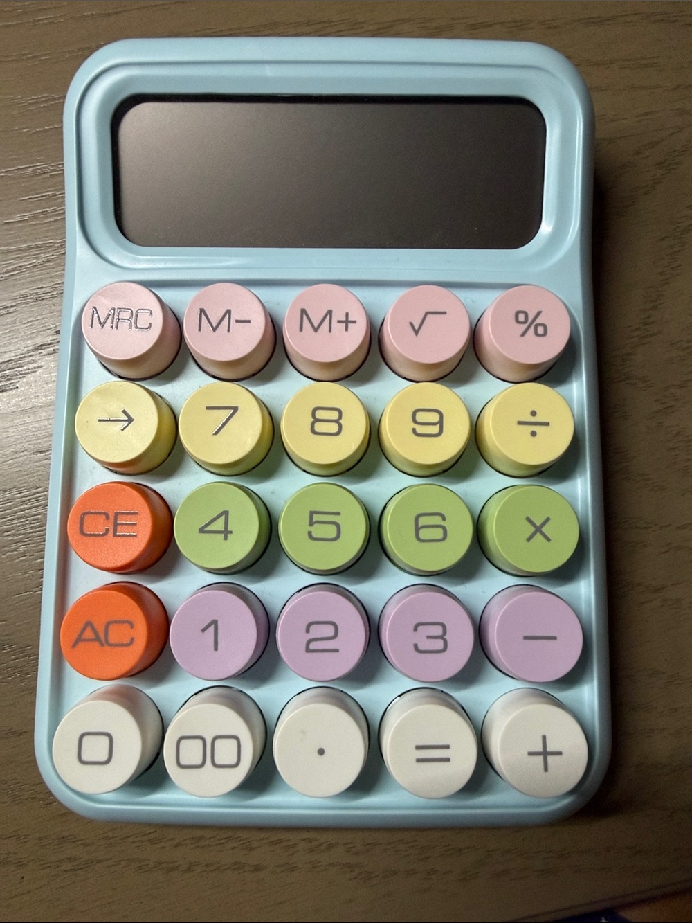 Pastel Multi-Color Solar Calculator - Brand Unknown